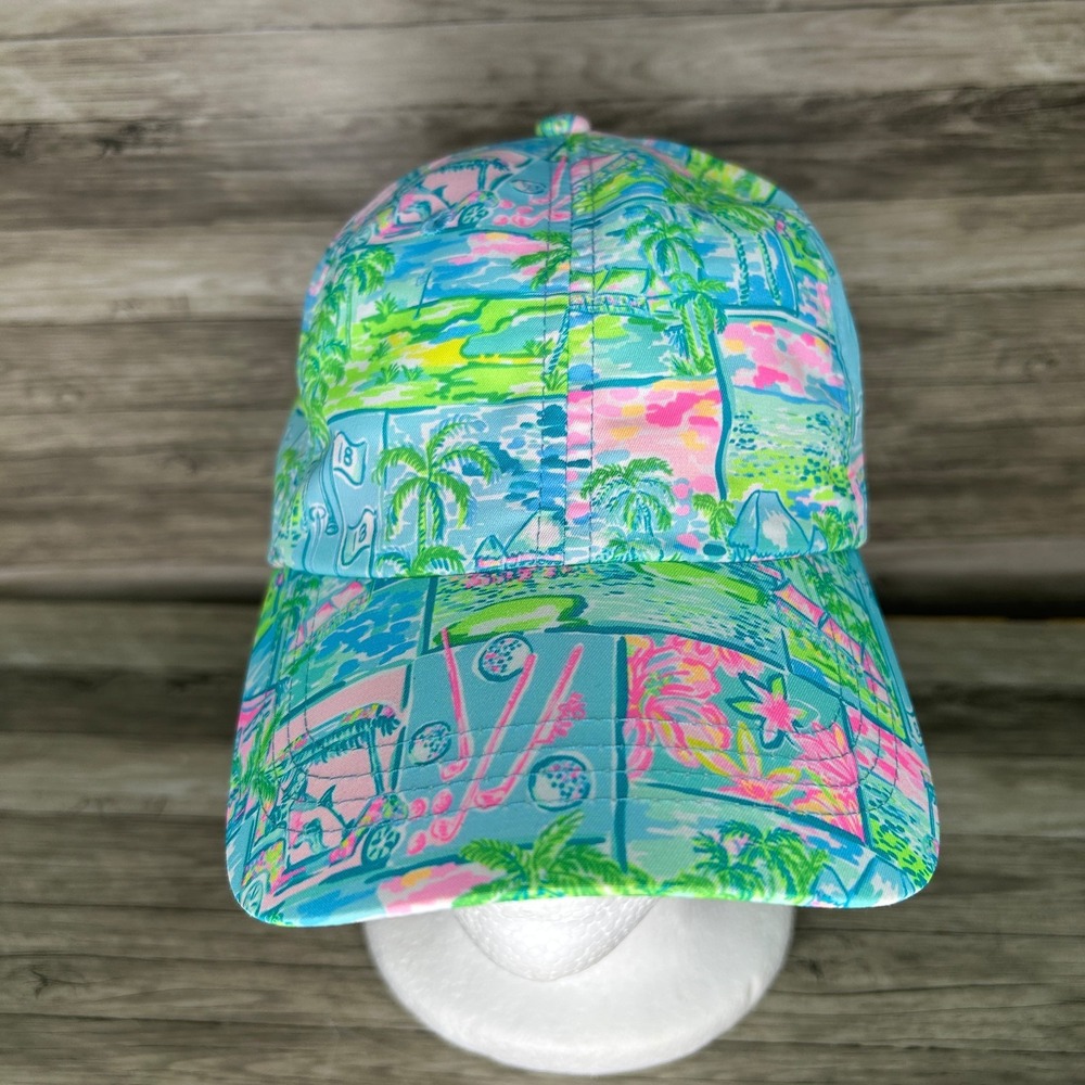 Lilly Pulitzer Golf Run Around Hat Adjustable Baseball Cap
